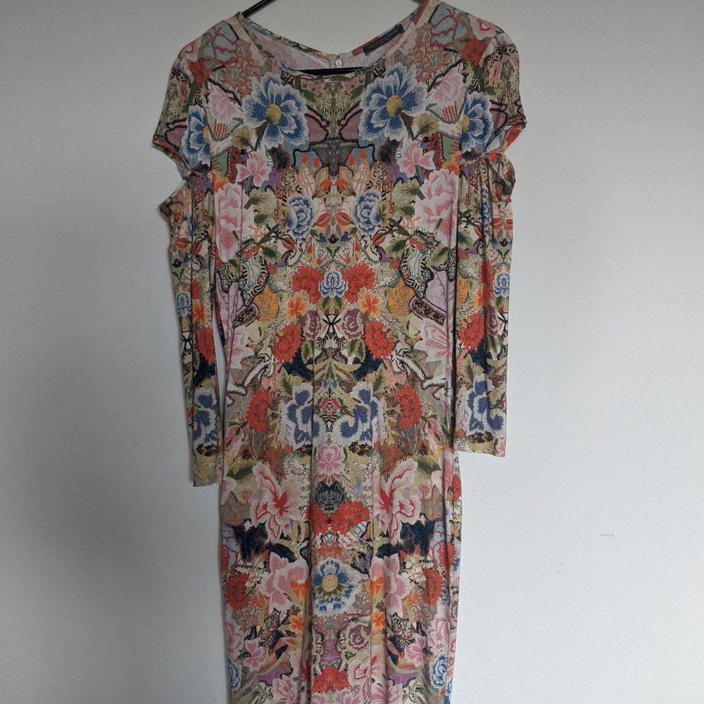 Alexander McQueen Floral Print Dress Size 42 (Italy) 4 (US)